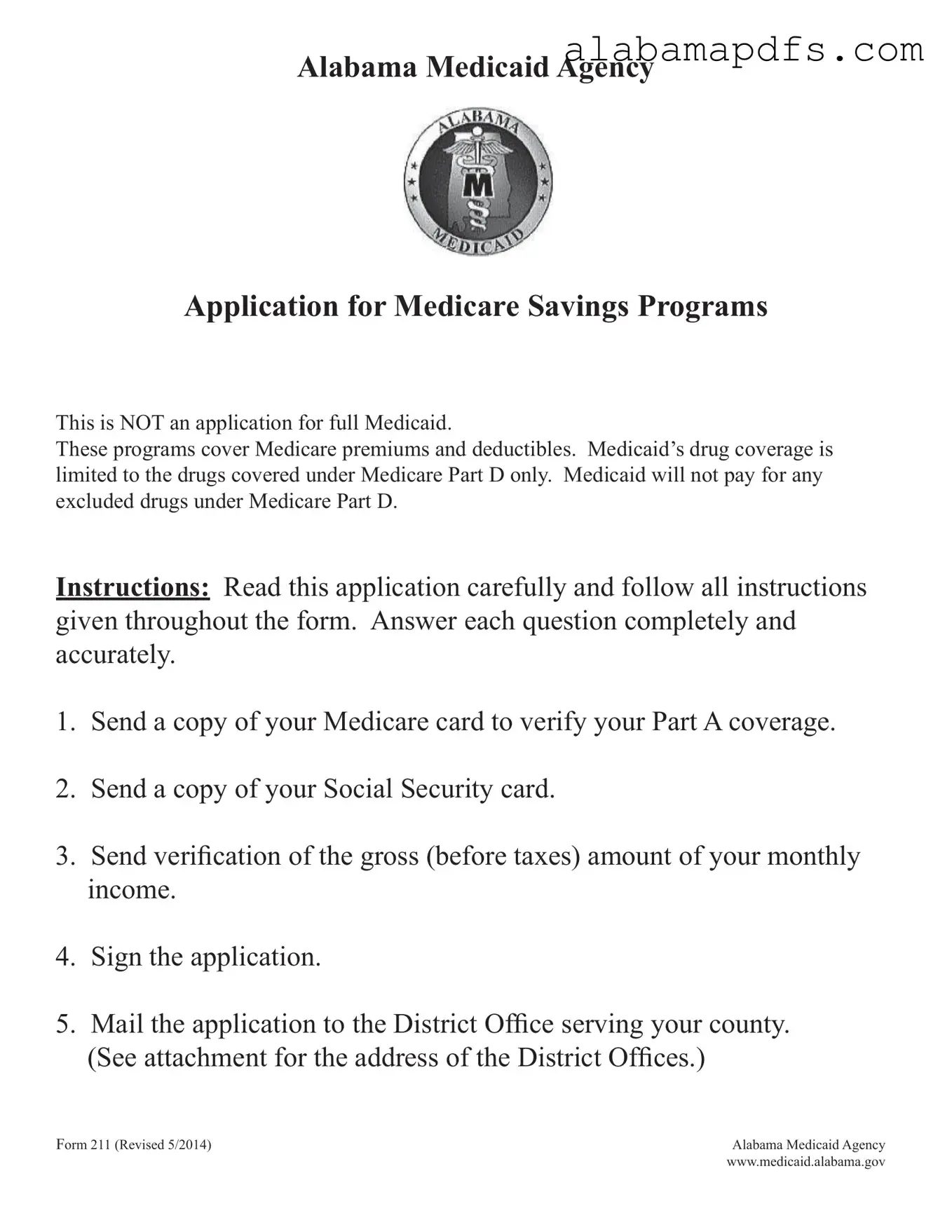 Alabama 211 Template