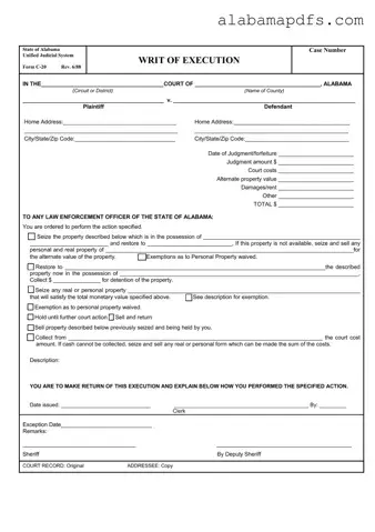 Alabama C 20 Template