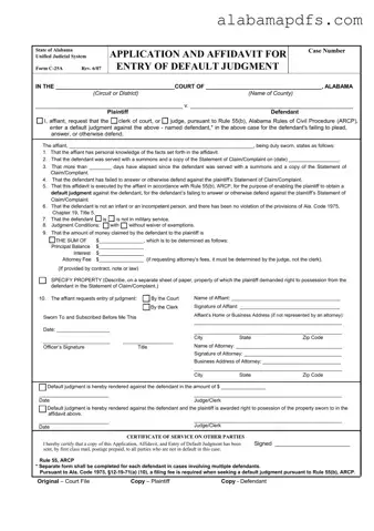 Alabama C 25A Template