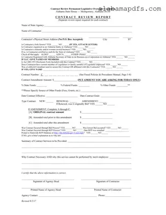 Alabama Contract Template