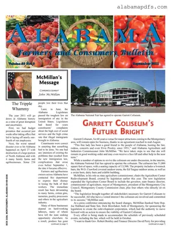 Alabama Farmers Bulletin Template